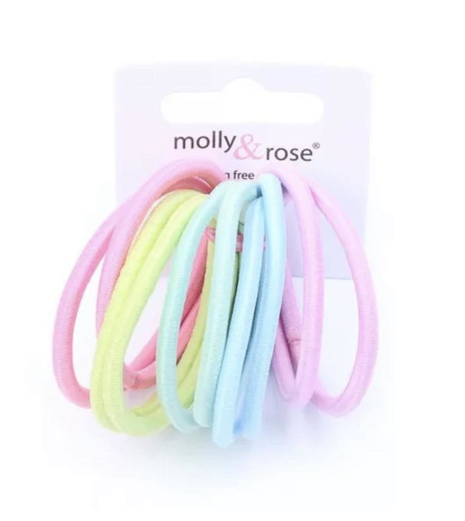 Picture of 7813 / 8139 ELASTICS - PASTELS CARD OF 10 4MM THICK